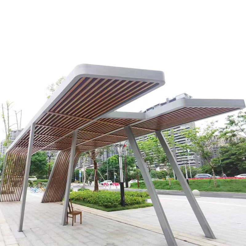 Kompozitný materiál imitácia dreva pergola