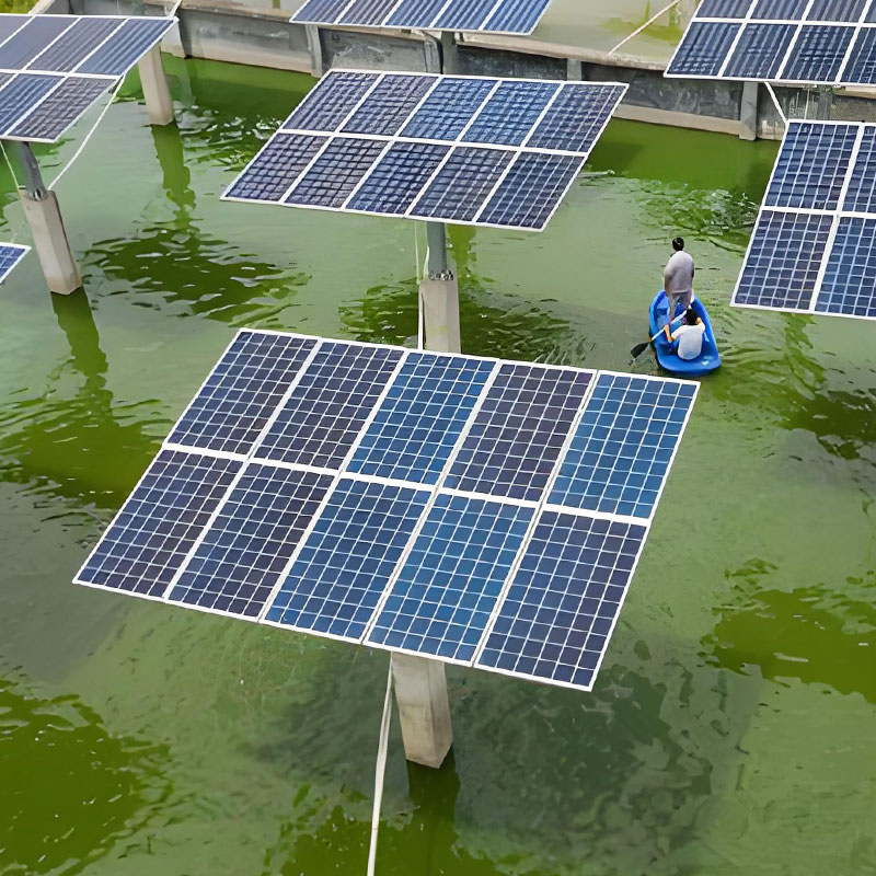 Pevný solárny držiak na vodnej hladine